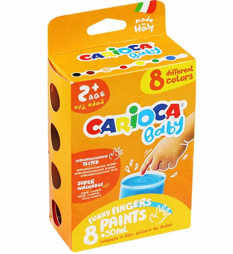 Pintura a dedos  Baby caixa de 8 cores sortidas