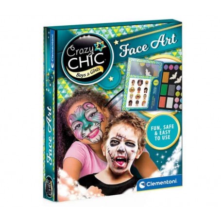 Clementoni - Crazy Chic: Face Art para Rapaz e Rapariga