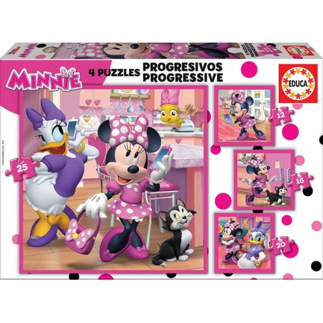 Educa - Puzzle Progressivo Minnie 12+16