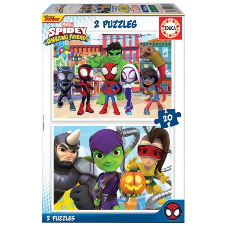 Educa - Puzzle Spidey & Amigos Fantásticos 2X20