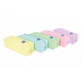 Oxford - Estojo Quadrado Grande, Cores Pastel Oxford - Estojo Quadrado Grande, Cores Pastel