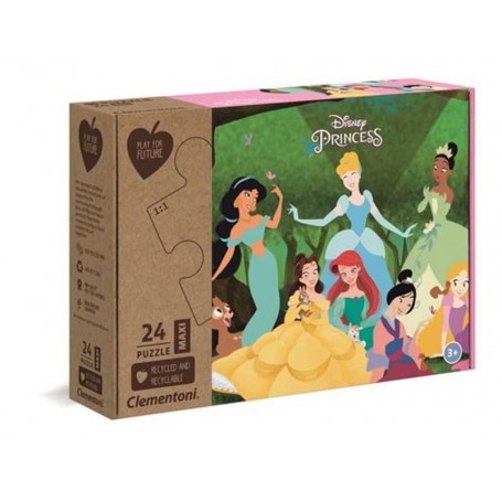 Clementoni - Puzzle 24 Peças Maxi: Princesas 2020