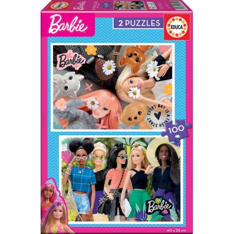 Educa - Puzzle da Barbie 2X100