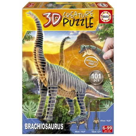 Educa - Puzzle 3D Creature Brachiosaurus