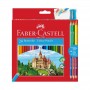 Faber-Castell - Caixa de 24 Lápis de Cor e 3 Bicolor