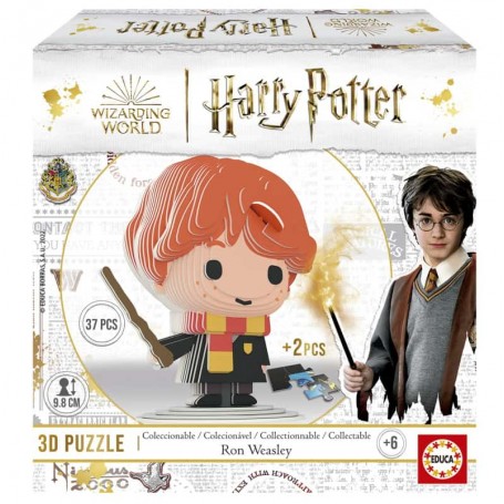 Educa - Puzzle Harry Potter: Ron Weasley com 37 Peças