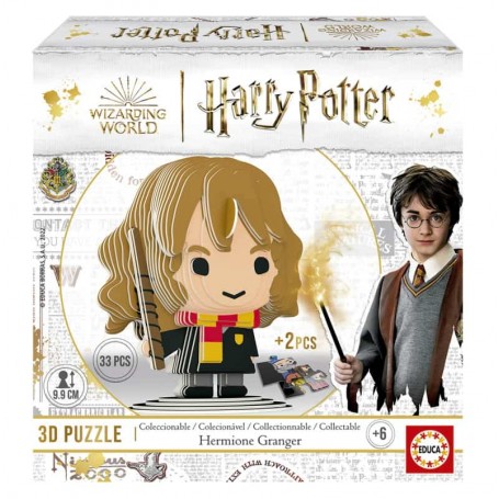 Educa - Puzzle Harry Potter 3D: Hermione com 37 Peças