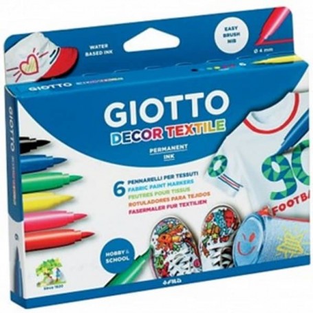 Giotto - Marcadores para Tecido 6 unidades