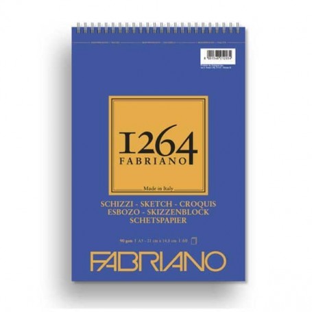 Fabriano - Caderno de Esboço: 90Gr, A5, 60 folhas