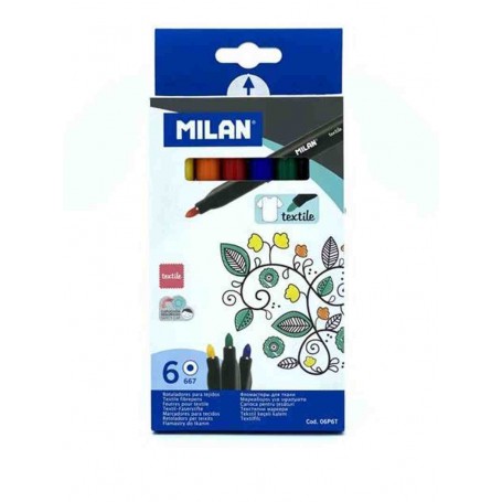 Milan - Caixa 6 Marcadores de Tecido