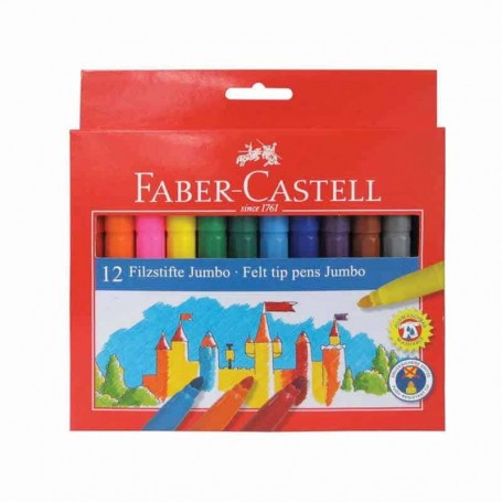 Faber-Castell - 12 Marcadores Jumbo