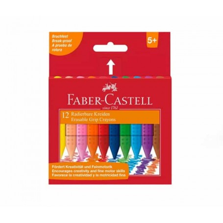 Faber-Castell - Lápis De Cera Grip Triangular
