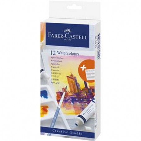 Faber Castell - Caixa De 12 Tubos Aguarelas 20ML + Paleta