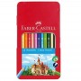Faber-Castell - Lápis de Cor Hexa Sortidos Caixa Metálica Caixa de 12