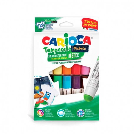 Carioca - Guache Tempera Solida para Tecido Stick