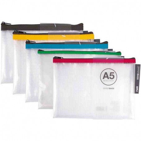 Apli - Porta Documentos, Com Fecho Zipper, A5 (Unidade)