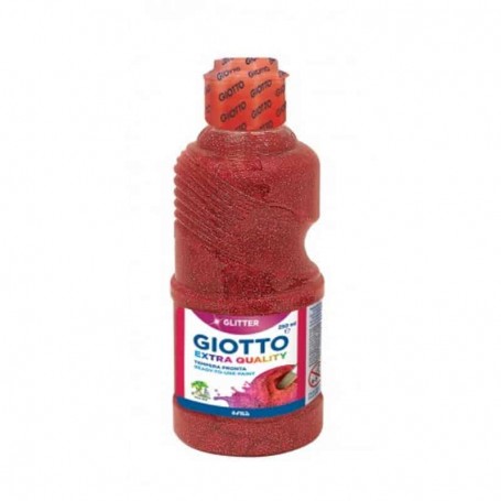 Giotto - Guache Giotto Glitter Vermelho 250Ml