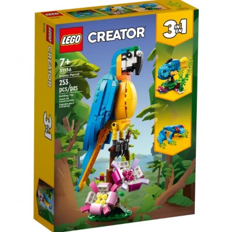 Lego - Creator 3 em 1: Papagaio Exótico
