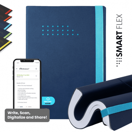 The SmartNotebook - Caderno Smart Flex, A5, Azul Jade