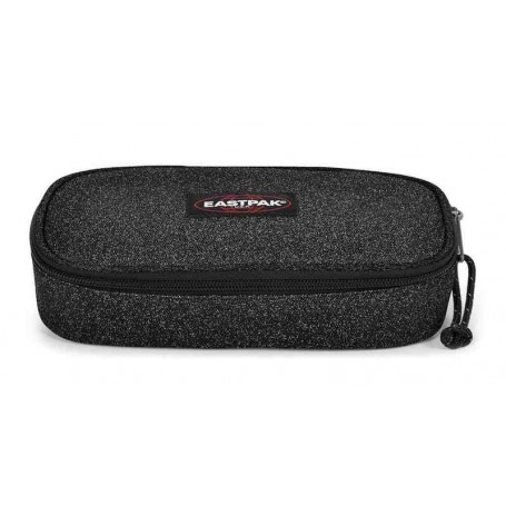 Eastpak - Estojo Oval Preto com glitter