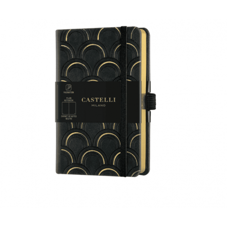 Castelly Italy - Bloco de Apontamentos Liso Art Deco Gold 9x14