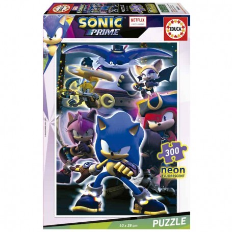 Educa - Puzzle 300 Peças Sonic Prime Neon