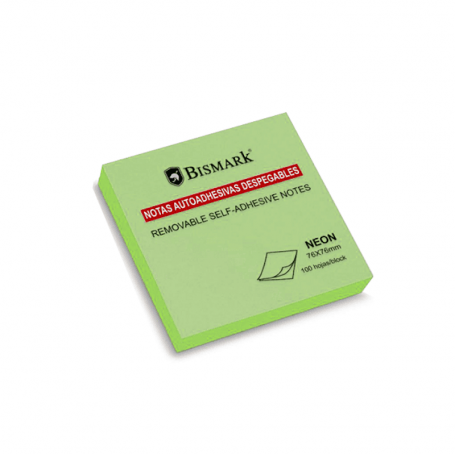 Bismark - Bloco de Notas Adeviso, Verde, 76X76mm