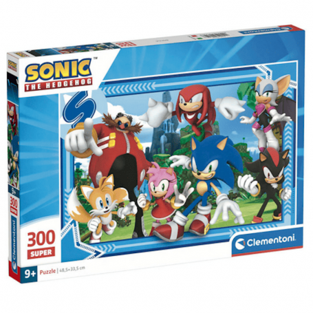 Clementoni - Puzzle 300 peças: Super Sonic