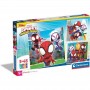 Clementoni - Super Color: Puzzle Quadrado 3X48 Peças Spidey e Amigos