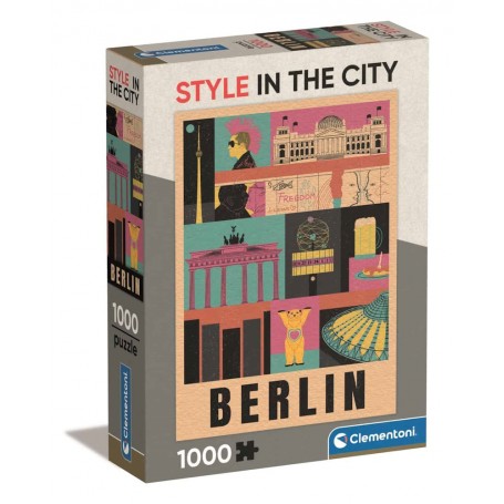 Clementoni - Puzzle Estilo na Cidade 1000 peças: Berlim