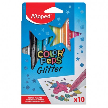 Maped - Caixa de Canetas de Feltro Glitter