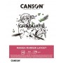 Canson - Bloco de Desenho Graduate Manga Marker Layout, A4, 70Gr