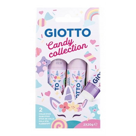 Giotto - Coleção Candy: Pack 2 colas Baton 20gr
