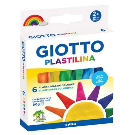 Giotto - Plasticina 6 Cores Clássicas 90gr