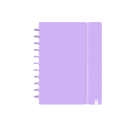 Carchivo - Caderno Smart Notebook Ingeniox Foam, A4, 80 Folhas, Pautado, Malva Pastel