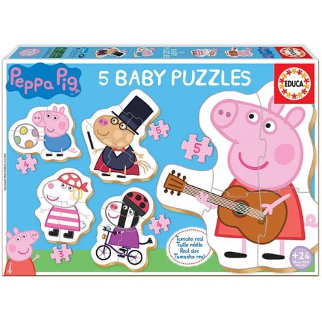 Educa - 5 Puzzles da Peppa Pig 2