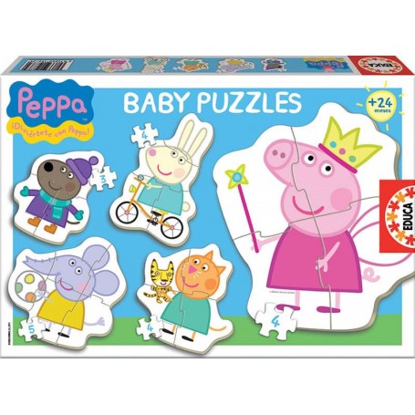 Educa - 5 Puzzles da Peppa Pig