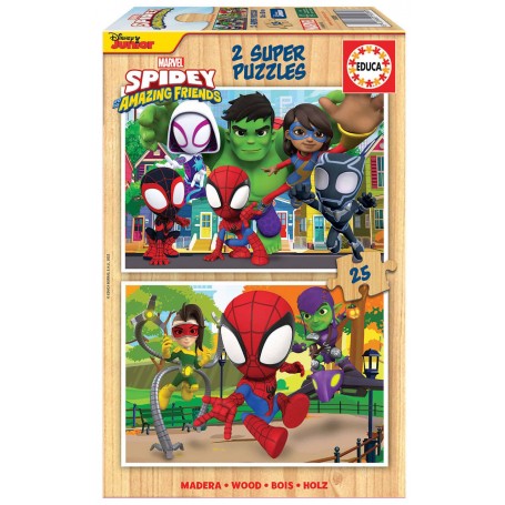 Educa - Puzzle 2X25 Peças Spidey e Amigos