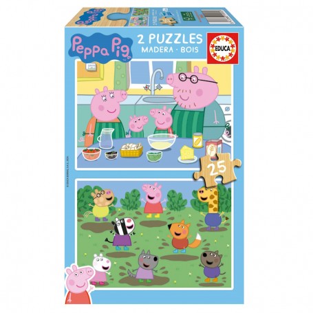 Educa - Puzzle 2X25 Peças da Peppa Pig