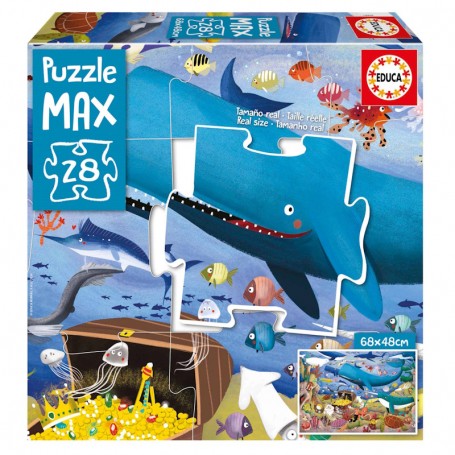 Educa - Puzzle 28 Peças Max: Animais do Mar