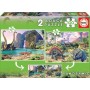 Educa - Puzzle 2x100 Peças Dino World