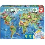 Educa - Puzzle 150 Peças do Mapa Mundo com Dinossauros