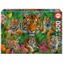 Educa - Puzzle 500 Peças: Tigre na Selva