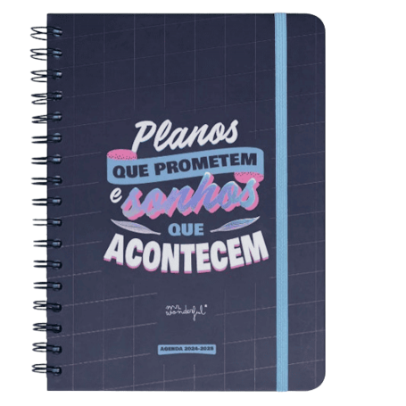 Mr. Wonderful - Agenda Wonder Pequena 2024-2025, Semanal, Planos que Prometem e Sonhos Que Acontecem