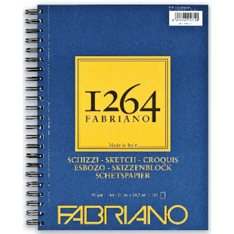 Fabriano - Bloco Croquis, 90g, A4, 120fls, Espiral, F-1264