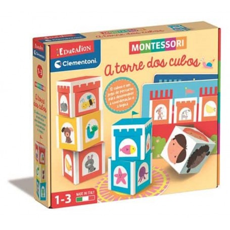 Clementoni Montessori - A Torre Dos Cubos