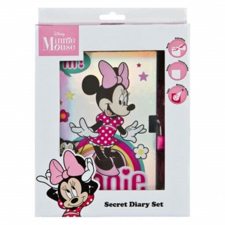 DDPL - Minnie Conjunto de Escrita diário Com Caneta Mágica