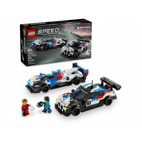 Lego - Speed Champions: Carros de Corrida BMW M4 GT3 E BMW M Hybrid V8