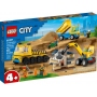 Lego City - Camiões de Construção e Guindaste Com Bola De Demolição 60391