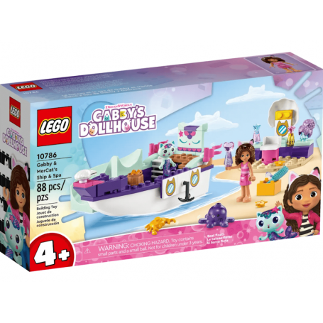 Lego Gabby's Dollhouse - Navio e Spa Com a Gabby E Mercat 10786